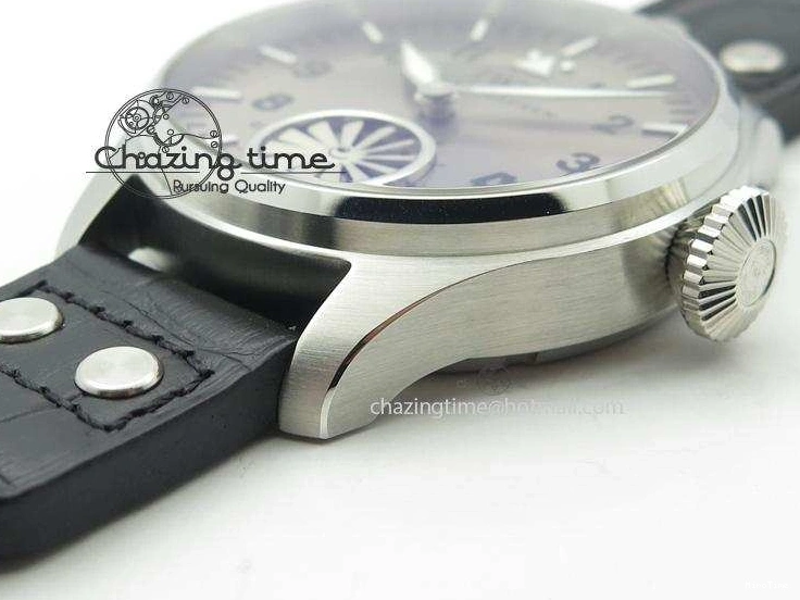 MIROTIME 0312 Compact Big Pilot “Markus Buhler” IW5003 Turbine V6F Best Edition Grey Dial On Leather Strap A 7314